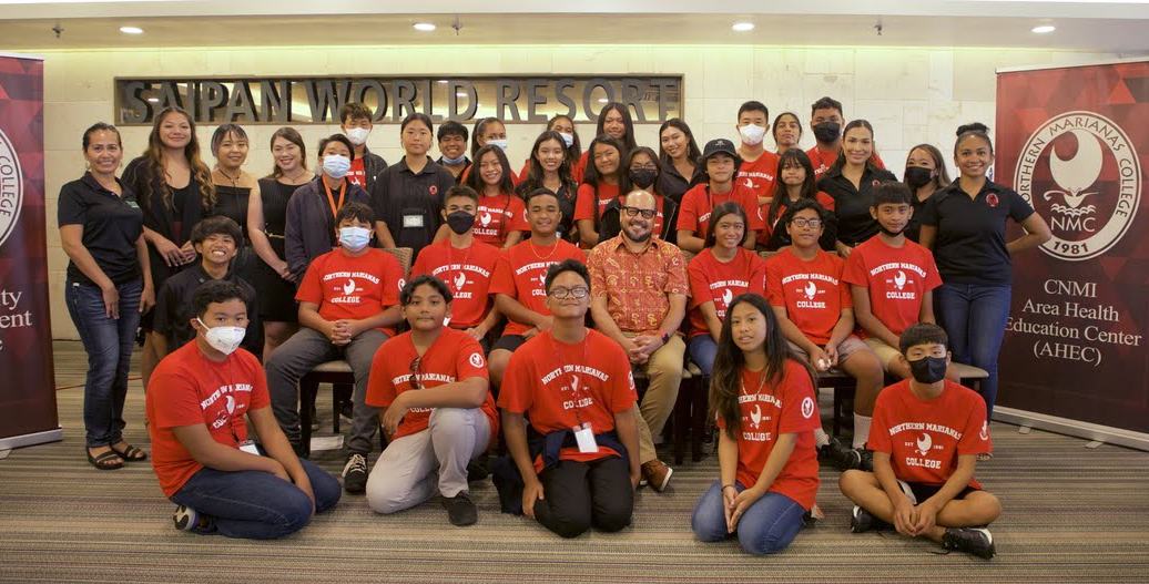 23 junior high school students gained hands-on experience in CPR/first-aid training, mental health awareness, nutrition and health at the Northern Marianas College – Area Health Education Center's Healthcare Summer Camp.