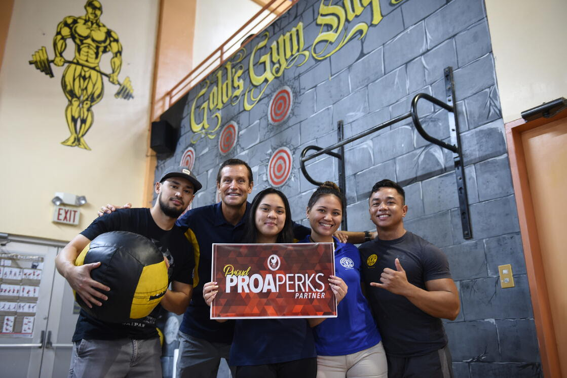 Gold's Gym is now a proud NMC ProaPerks partner – more information about their special promotion to ProaPerks card holders can be found at marianas.edu/proaperks. This photo was taken before the pandemic.